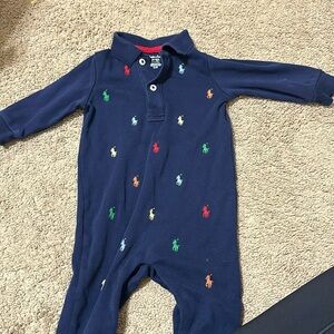Ralph Lauren Baby Boy Long Sleeve Outfit